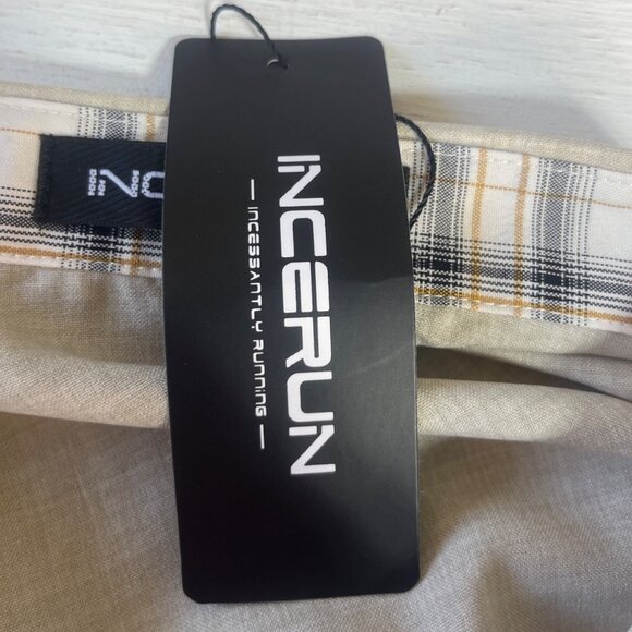Incerun Button Front Shirt Mens 2XL Beige New Short Sleeve - Picture 8 of 8